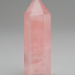 Genuine Polished Medium Rose Quartz Point