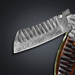 Damascus Forged Folding Knife // 2011