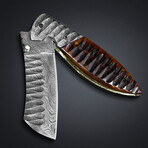 Damascus Forged Folding Knife // 2011
