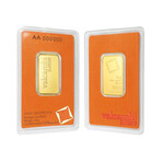 20 gram Gold Bar - Valcambi Design // Deluxe Collector's Pouch