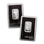 20 gram Platinum Bar - Valcambi Design // Deluxe Collector's Pouch