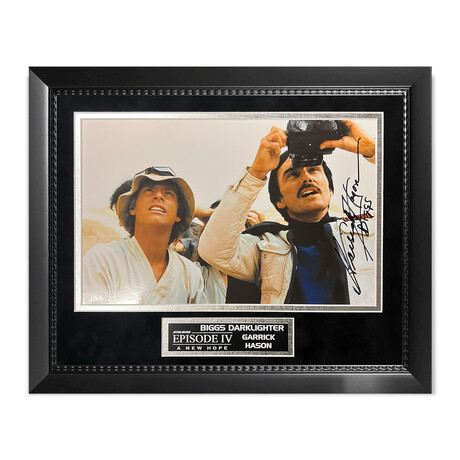 Garrick Hason // Biggs Darklighter // Autographed Photograph + Framed