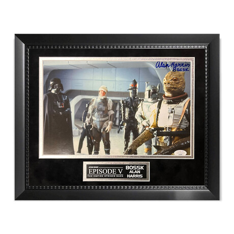 Alan Harris // Bossk // Autographed Photograph + Framed