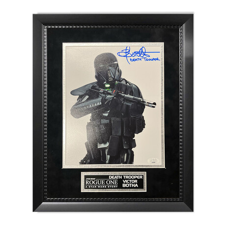 Victor Botha // Death Trooper // Autographed Photograph + Framed