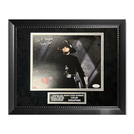 Colin Skeaping // Death Star Gunner // Autographed Photograph + Framed