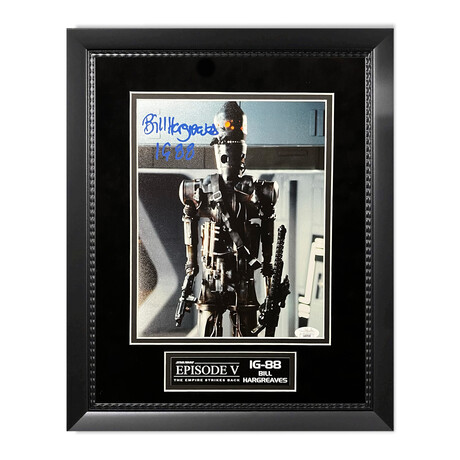 Bill Hargreaves // IG-88 // Autographed Photograph + Framed