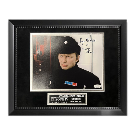 George Roubicek // Commander Praji // Autographed Photograph + Framed