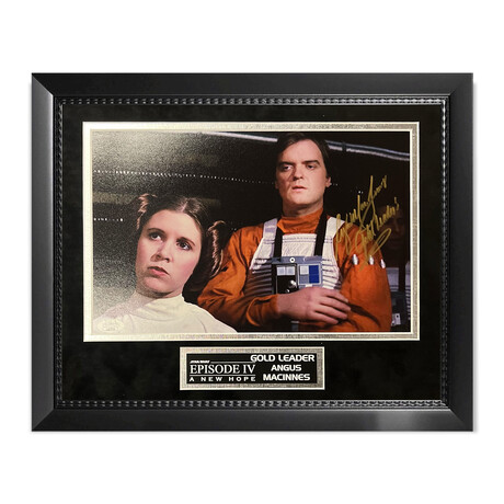 Angus Macinnes // Gold Leader // Autographed Photograph + Framed