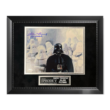 Alan Flying // Snow Trooper // Autographed Photograph + Framed