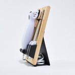 Electric Kitchen Knife + Wooden Storage Tray