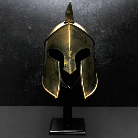 Full size Rustic Gold Gladiator Helmet