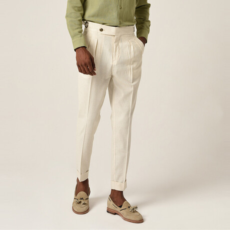 Nelson Trousers // Ecru (33WX33L)