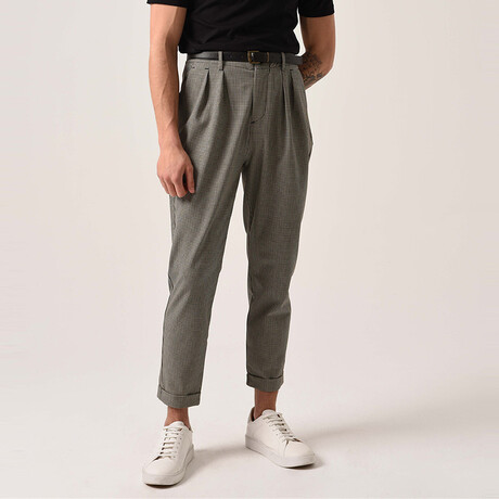 Davin Trousers // Plaid Black (33WX33L)