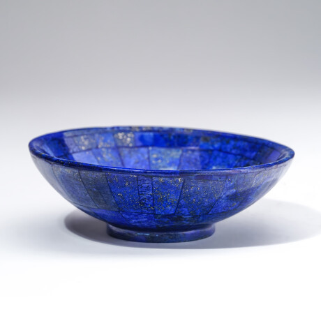 Genuine Polished Lapis Lazuli Bowl // 10"