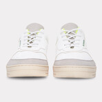 Ultra Zero Waste Unisex Shoe // Off-White + Gray + Green (EU Size 35)