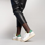 Ultra Zero Waste Unisex Shoe // Off-White + Gray + Green (EU Size 35)