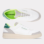 Ultra Zero Waste Unisex Shoe // Off-White + Gray + Green (EU Size 35)