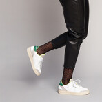 Ultra Zero Waste Unisex Shoe // Off-White + Gray + Green (EU Size 35)