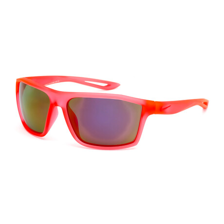 Unisex Sport Sunglasses // Matte Solar Red + Gray Pink Flash