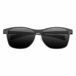 Templar Polarized Sunglasses // Gunmetal Frame + Black Lens