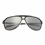 Apollo Polarized Sunglasses // Gunmetal Frame + Silver Lens
