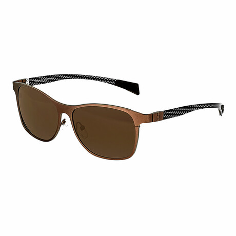 Templar Polarized Sunglasses // Brown Frame + Brown Lens