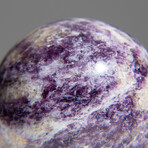 Genuine Polished Lepidolite Sphere 2.5" With Acrylic Display Stand