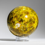 Genuine Polished Green Opal Sphere 2.25" With Acrylic Display Stand