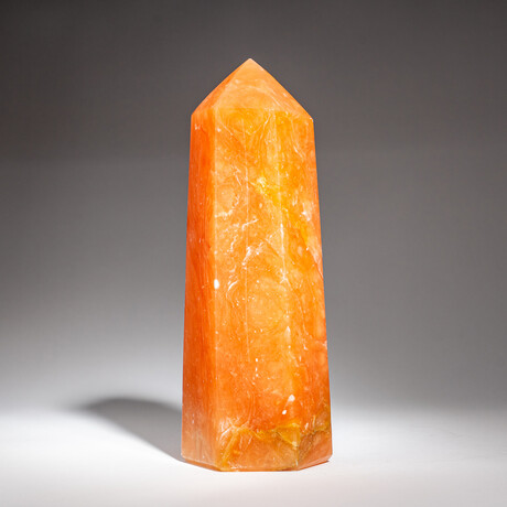 Genuine Polished Orange Calcite Point V.2 // 4lbs