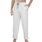 Drawstring Sweatpants // White (XL)
