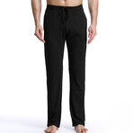 Lounge Pants Slim Fit // Black (XL)