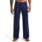 Wide Leg Sweatpants // Navy Blue (L)