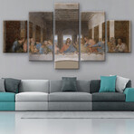 The Last Supper // Leonardo da Vinci (30"H x 67"W x 0.5"D)