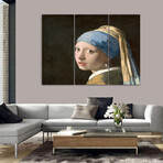 Girl with a Pearl Earring // Johannes Vermeer (32"H x 50.5"W x 0.75"D)