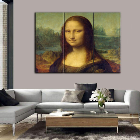 Mona Lisa // Leonardo da Vinci (32"H x 50.5"W x 0.75"D)