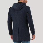 Atlas Overcoat // Patterned Blue (Small)