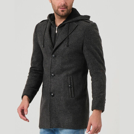 Atlas Overcoat // Black Anthracite (Small)