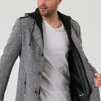 Hooded Coat // Gray Melange (S)