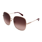 Women's SF300S 703 Rectangular Sunglasses // Gold + Brown Gradient
