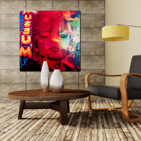 TWENTY ONE (12"H x 12"W x 2"D)