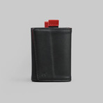 Leather Speed Wallet Mini // Black + Red // Special Edition