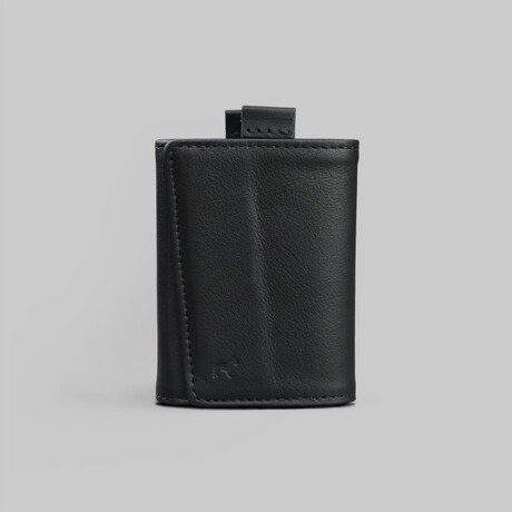 Leather Speed Wallet Mini // Double Black // Special Edition