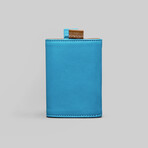 Leather Speed Wallet Mini // Turquoise