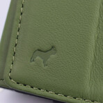 Leather Speed Wallet Mini // Green + Black // Special Edition