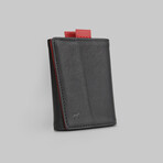 Leather Speed Wallet Mini // Black + Red // Special Edition
