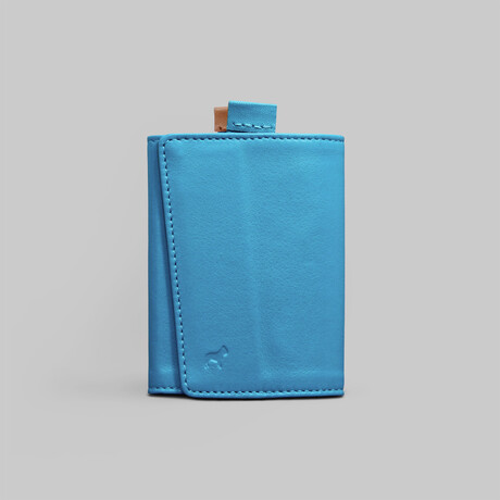 Leather Speed Wallet Mini // Turquoise