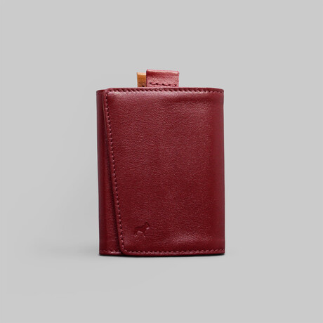 Leather Speed Wallet Mini // Burgundy