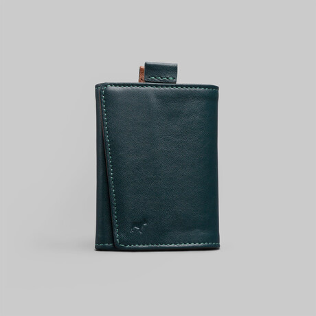 Leather Speed Wallet Mini // Green