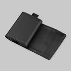 Leather Speed Wallet Mini // Double Black // Special Edition