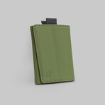 Leather Speed Wallet Mini // Green + Black // Special Edition